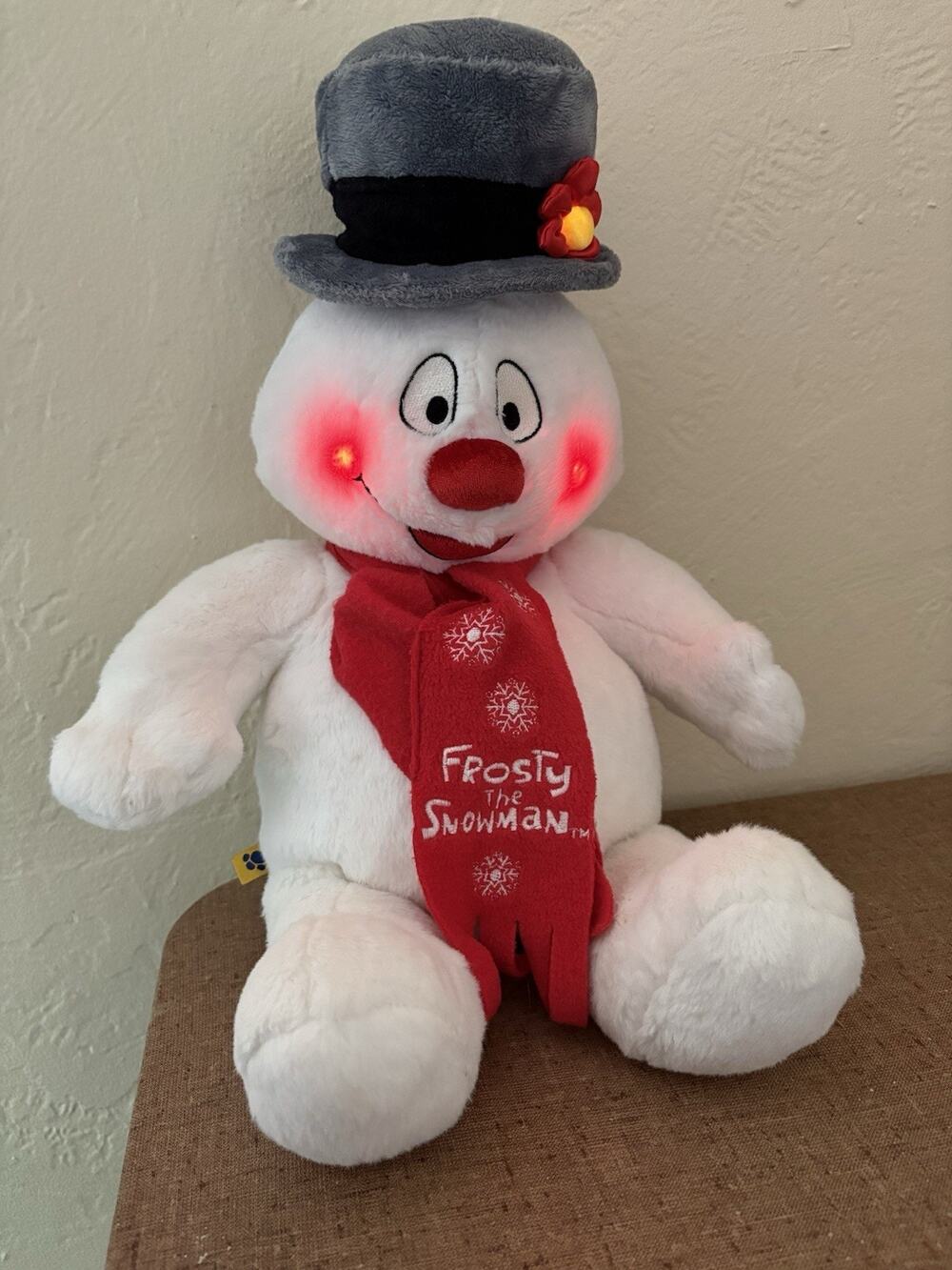 Build-A-Bear Frosty The Snowman 18 Inch Plush Light Up Cheeks Magical Sounds